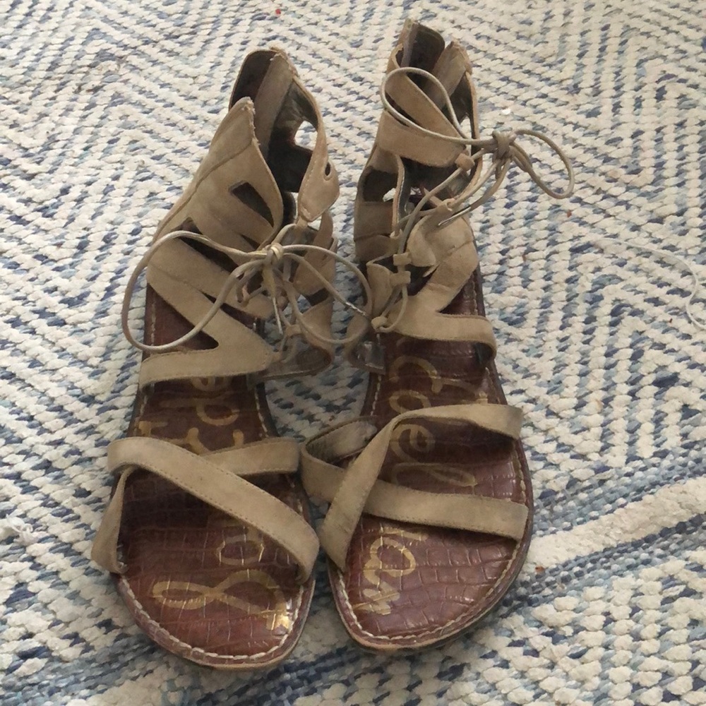 sam edelman lace up sandals